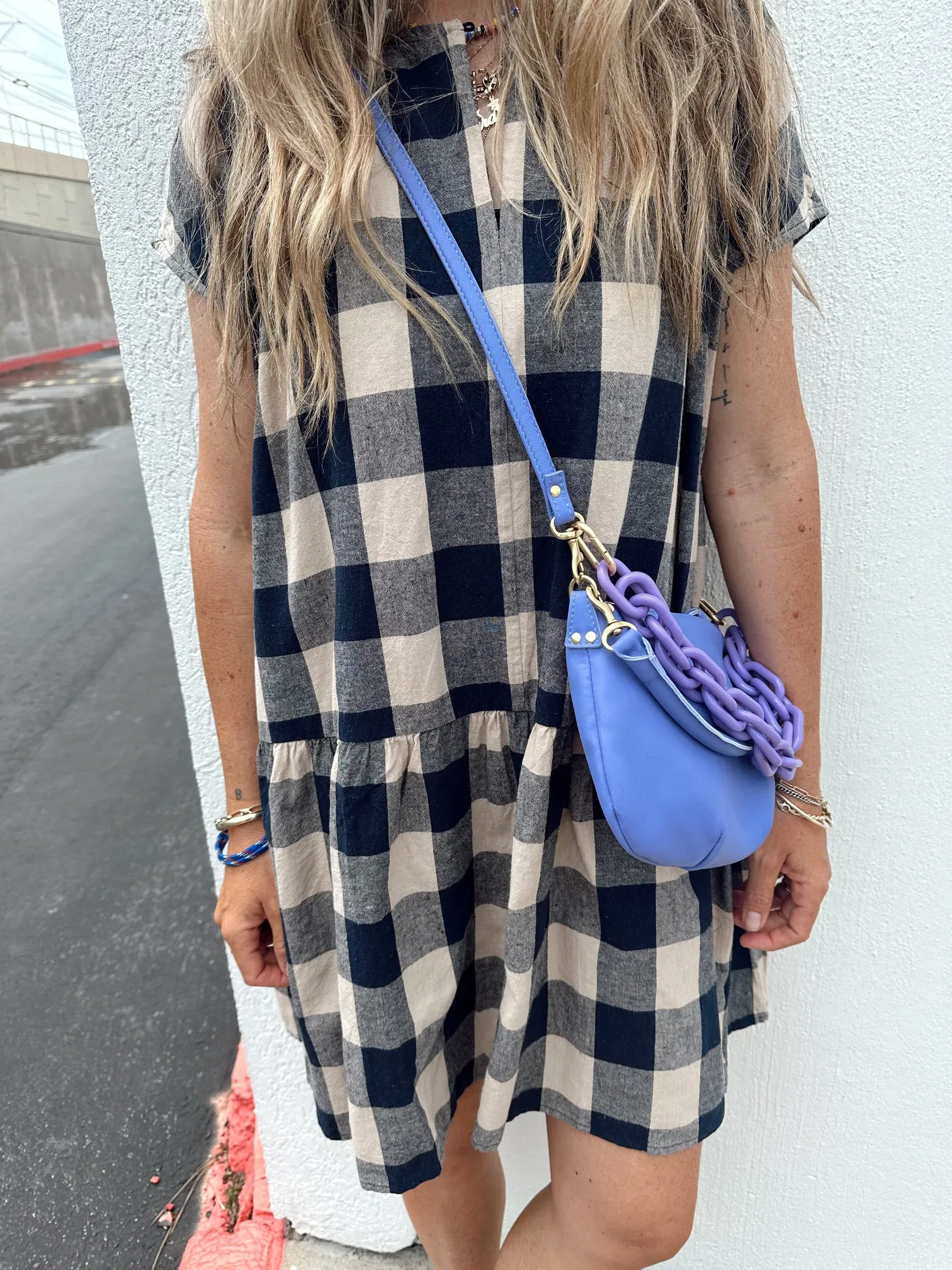 Willow Gingham Midi Dress