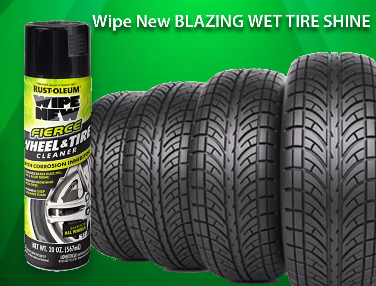 Wipe New FIERCE Wheel & Tire Cleaner, 20 ounces