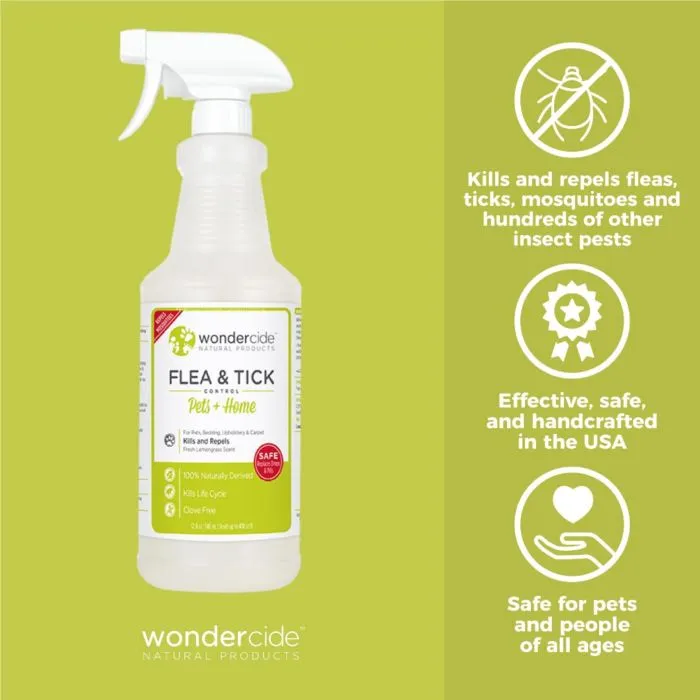 Wondercide Lemongrass Flea & Tick for Pets   Home