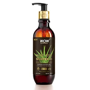 WOW Skin Science Aloe Vera Shampoo For Hydration and Soothing Scalp- For Dry, Weak, Dull Hair And Irritated scalp - 250ml