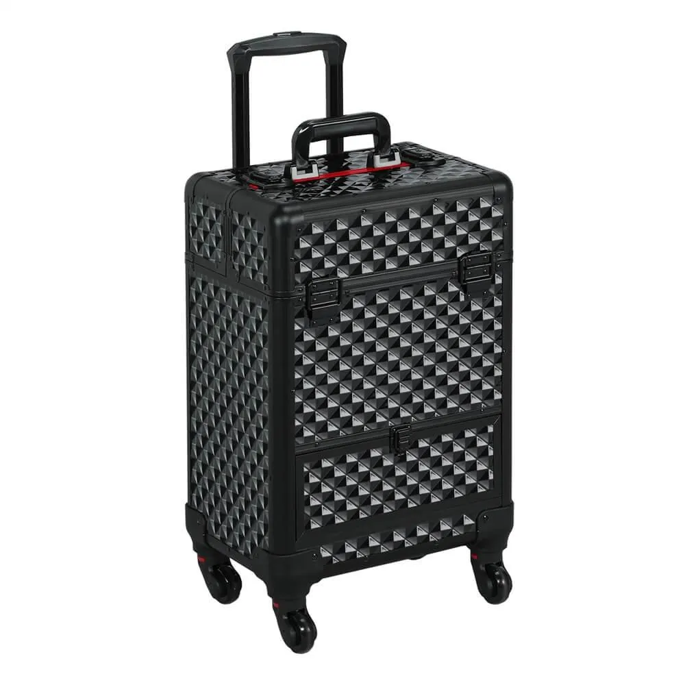 Yaheetech Makeup Case Black 21.8 inch