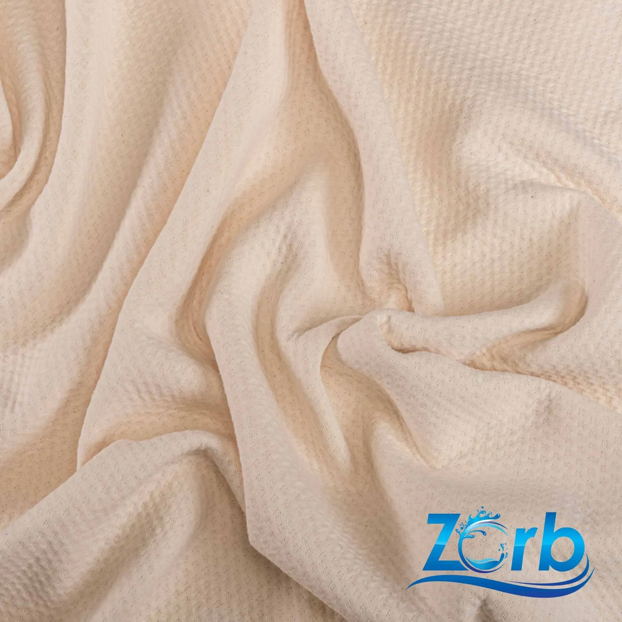 Zorb® 3D 100% Organic Cotton Dimple Silver Fabric (W-230)