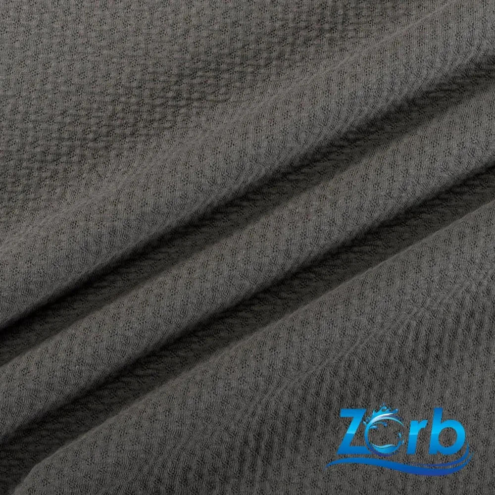 Zorb® 3D 100% Organic Cotton Dimple Silver Fabric (W-230)