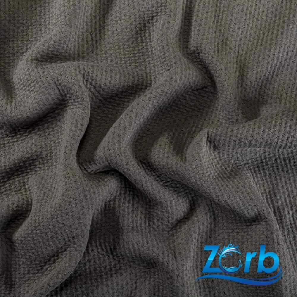 Zorb® 3D 100% Organic Cotton Dimple Silver Fabric (W-230)