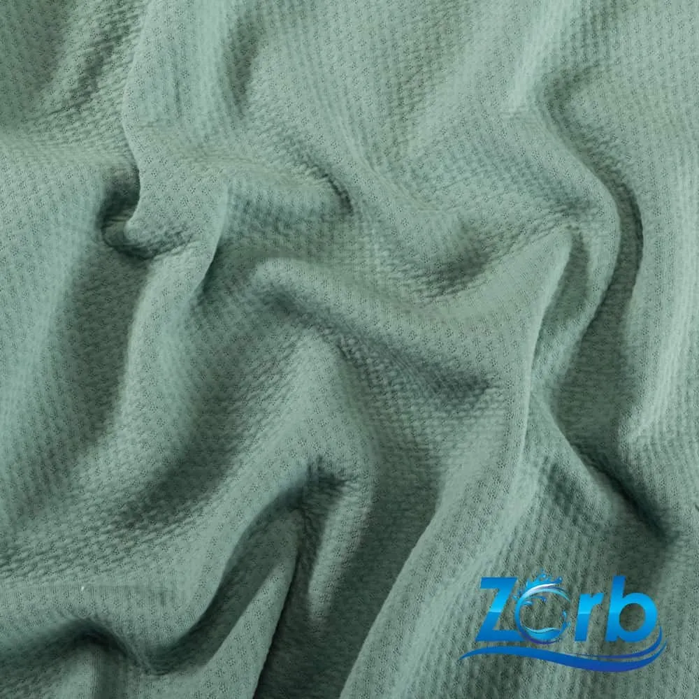 Zorb® 3D 100% Organic Cotton Dimple Silver Fabric (W-230)