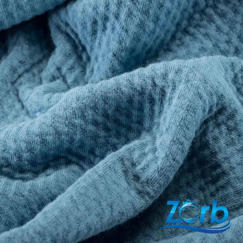 Zorb® 3D 100% Organic Cotton Dimple Silver Fabric (W-230)