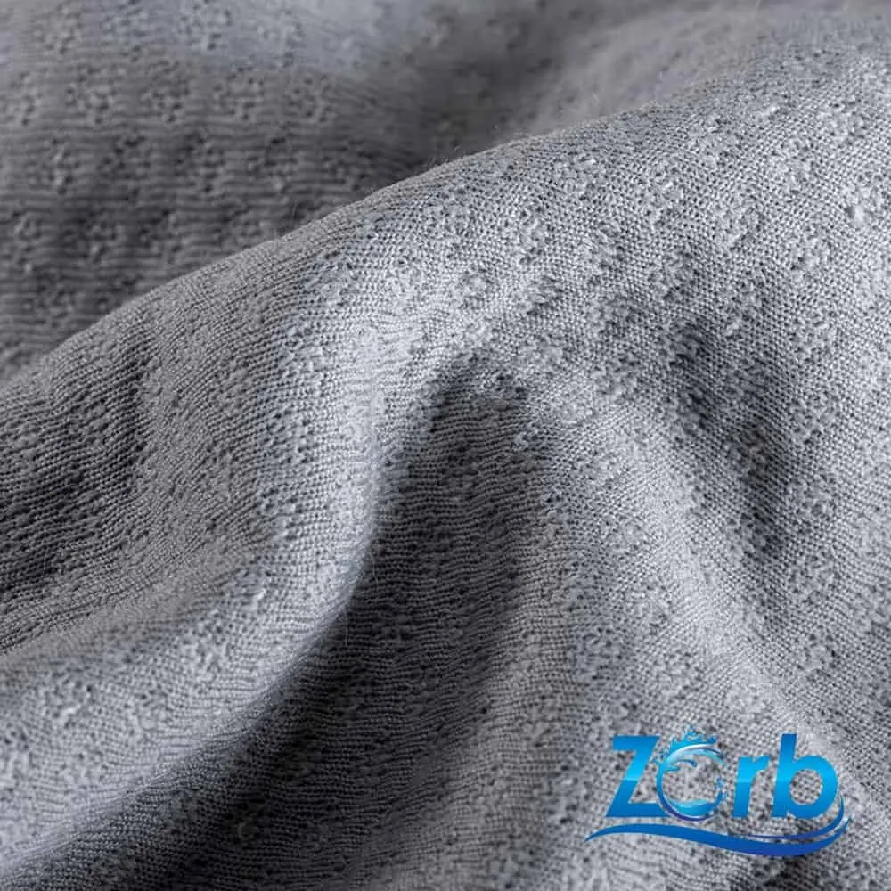 Zorb® 3D Stay Dry Dimple LITE Silver Fabric (W-227)